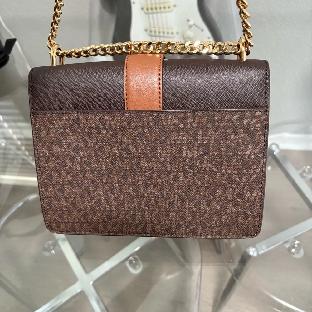Michael Kors Greenwich Brown Multi Flap Crossbody - Picture 4 of 7